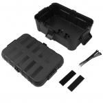 Juhtme &uuml;henduskarp IP54 veekindel suure mahutavusega ruudukujuline v&auml;liselektrikarbi toitejuhe must