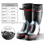 Qianrui suured terasest naeltega kalasaapad: V&auml;listingimustes kasutatavad libisemiskindlad k&otilde;rge &uuml;laosaga kummist jalatsid kivi- ja riffip&uuml;&uuml;giks. S (Size 38-39)