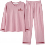 Naiste Kost&uuml;&uuml;m 2-osaline Komplekt Puuvillane Pidžaama T-s&auml;rk ja P&uuml;ksid Puuvillane &Uuml;lem&otilde;&otilde;duline Vabaaja Suvekost&uuml;&uuml;m Kaks Osa &Uuml;lemine P&uuml;ksid XL roosa
