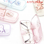 Suur L&auml;bipaistev Prillikarp Matt PVC Prillikarp &Otilde;pilase L&uuml;hin&auml;gelikkuse Prillide Karbik P&auml;ikeseprillide Karbik Armas Joonisfilmi Loom