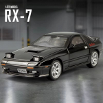 Uus 1:32 Mazda RX7 AE86 Mazda MX5 Sulamist Metallist Valatud Auto Mudel M&auml;nguauto S&otilde;iduk Heli ja Valgus Lapsed Poiss M&auml;nguasi Kingitus Kollektsioon Kaunistused must