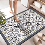 Superimav Vannitoap&otilde;randamatt Libisemisvastane Vannitoavaip WC-vaip Uksejalatsimatt Vannitoa Libisemisvastane Kummist Du&scaron;ivaip 80&times;120cm