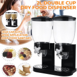 2L/4L plastist toiduainete s&auml;ilitusmahutid teravilja jaotur pudel mitmeteraline s&auml;ilituspurgid p&auml;hklite jaoks kommid Granola k&ouml;&ouml;k 1 cup