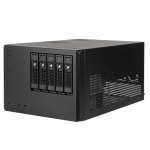 SilverStone Hot Swap suure j&otilde;udlusega NAS-i &uuml;mbris, 5-lahtriline SAS-12G / SATA-6G SST-CS351 must///valge
