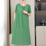 Suures suuruses elegantsed kleidid naistele vabaaja l&uuml;hikeste varrukatega vintage pikk kleit 5XL