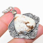 Natural Lemon Chrysoprase, Citrine 925 Sterling Silver Pendant 2.32 z4e93