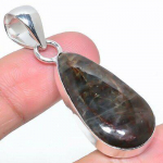 Natural Lipedolite Stone Gemstone 925 Sterling Silver Gift Pendant 2.05 z8r80
