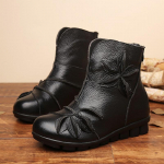 Veekindlad poolsaapad naistele talvenahast mokassiinid soojad pl&uuml;&uuml;sist lumekingad naistele vabaaja saapad 35