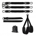 L&otilde;uat&otilde;mbamise abikumm, pikkus reguleeritav, lihastreening 75-225 naela, vastupidav vastupanu kumm, treeningseade must