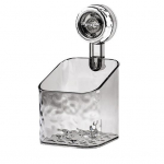 Vannitoa hoiurest Seinale paigaldatav, l&ouml;&ouml;givaba, kleepuv, v&auml;ga kleepuv, libisemisvastane, l&auml;bipaistev, suurep&auml;rane kandev&otilde;ime, suure mahutavusega drenaažihoidla S valge