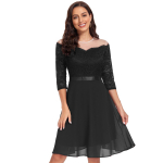 Naiste kleidid &otilde;lgadeta Midi A Line Swing Kokteil &Otilde;htune Pitskleit V&ouml;&ouml; Sifonki seelikud Pruutneitsi Pulmak&uuml;laline balli&uuml;ritustel L