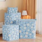 Uued suure mahutavusega riiete hoiukotid Kapp Organisaatorid Hoiukastid Kokkupandavad m&auml;nguasjakonteinerid Kast Tolmukindel kolimiskott 1PC 80L sinine