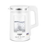 Klaasist elektriline veekeetja majapidamises kasutatav suure mahutavusega roostevabast terasest soojuse s&auml;ilitamise integreeritud automaatne p&uuml;sitemperatuuriga keeva veekeetja