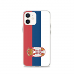 Coque &ndash; PIXELFORMA &ndash; iPhone 12 &ndash; Drapeau de la Serbie &ndash; t&auml;ielik kaitse &ndash; supp