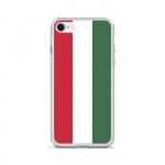 Coque pour iPhone - PIXELFORMA - iPhone 8 - Drapeau de la Hongrie - Silikoonist supp - Design l&eacute;ger