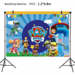 PAW Patrol S&uuml;nnip&auml;evapeo Dekoratsioon Uus Versioon &Otilde;hupallikomplekt &Uuml;hekordsed N&otilde;ud Laste &Uuml;rituste Tarvikud B&auml;nner Taust Kingitus Other