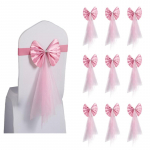 10 tk Premium tooliraamid tooli seljatugi kikilipsu lint Toolirihmad peotarbed pulmadeks kollane