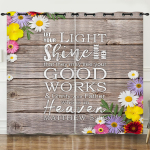 Kardin Emotsioon K&auml;sitsi kirjutatud kiri 3D digitaaltr&uuml;kk Pimenduskardin Tugevdatud augud 97cm*114cm*2