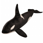Uus elutruu Orcinus Orca must m&otilde;&otilde;kvaal Palus m&auml;nguasjad suur kala riidest nukk hai t&auml;idisega mereloomad lastele s&uuml;nnip&auml;evakingitus 50cm