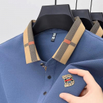 RogueWave Luksuslik L&uuml;hikeste Varrukatega Polo S&auml;rk Meestele Uus K&otilde;rge kvaliteediga Siid Puuvill Hingav Paul T-s&auml;rk Moodne Vabaaja Meeste R&otilde;ivad XL sinine