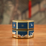 Loominguline kuusnurkne teekann plekkpurgist Hiina plekkplaadist teepaak suletud kaasaskantava teekarbi t&uuml;hjade purkide teekomplekti tarvikud