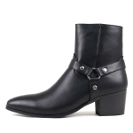 Moodne disainer Meeste Saapad Klassikaline Chelsea Ankle Boot Moodsad K&otilde;rgekontsaga &Auml;ri Kleidis&auml;&auml;rikud Meestele K&otilde;rge Kvaliteediga Ehtne Nahast Saapad 40 must