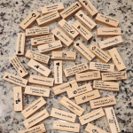 48 tk Wooden Tumble Tower m&auml;ng, m&auml;ng t&auml;iskasvanutele, paarim&auml;ngud t&auml;iskasvanutele, virnastamine puidust klotsid