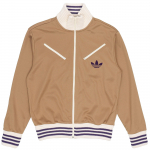 Adidas Originals Uus Montreal 22 Triibulise Logotr&uuml;kiga Lukuga Pikkade Varrukate Jakk Meeste &Uuml;ler&otilde;ivad Pruun IB3442 XXXL