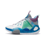 Li Ning All City 9 V1 Wade Mugavad Keskmise K&otilde;rgusega Korvpallijalatsid Laste Korvpallijalatsid Sinine Valge Lilla YKBR076-15 41