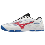 Mizuno Wave Medel 6 P&otilde;rutust summutavad libisemiskindlad vastupidavad hingavad madalad treeningjalatsid Unisex toss Valge Punane Sinine 81GA191521 38.5 white