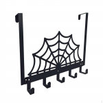 over The Door Hooks Coat Hanger Back Hanging Halloween Decor for Bedroom Spiderweb