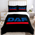 DAF Veoauto Logo Tekikott Multikas Tekk Voodipesu komplekt Pehme Tekikate ja Padjap&uuml;&uuml;rid Teismelistele Poistele &Uuml;he-/Kahekohaline/Queen/King EU single(135x200cm)