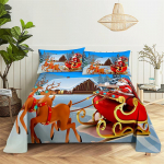 J&otilde;ulupuu Queen voodilinakomplekt Laste voodilina Poiste T&uuml;drukute Voodilinad ja Padjap&uuml;&uuml;rid J&otilde;ulukingitused Voodilinakomplekt Voodikomplekt 160x230cm 2pcs
