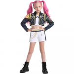 Lapsed T&uuml;drukud Film Kpop Mira Cosplay Kost&uuml;&uuml;m Tr&uuml;kiga Deemonik&uuml;tid Zoey Rumi Cosplay Karnevali Etenduse Riietus Lapsed T&uuml;druk Huntrix Komplekt 150 cm