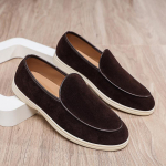 Meeste Lai Laius Suede Mokassiinid Slip-On Mokassiinid Pehme Tald Madalad Mugavad Vabaaja S&otilde;idujalatsid Hingavad Vabaaja Jalan&otilde;ud Mokassiinid 43 gray