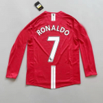 Man United 07-08 Retro Ei. 7 Ronaldo s&auml;rk - L&uuml;hikese/pika varrukaga, Kodu/V&otilde;&otilde;rsil, Premier League & Meistrite Liiga. XL