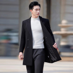 Unisex Professional Winter Wool Blend Overcoat L