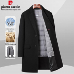 Pierre Cardin Meeste 100% lambavillast Eemaldatava udusulgmooduliga villane mantel XL