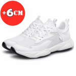 Meeste k&otilde;rgust suurendavad kingad Meeste moes tossud Liftikingad Vabaaja mugavad Valged mustad spordikingad Sisetald 6CM k&otilde;rgemad kingad 43 valge