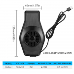 USB akvaariumi ventilaator jahutus ja soojuse hajumine jahutus kalapaagi krevetipaak rohupaak Mini v&otilde;imas ventilaator koos kiiruse reguleerimisega