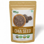 Orgaanilised Zing Chia seemned - Taimsed Omega-3 ja valk, t&auml;iuslik smuutide, chia pudingute jaoks | Vegan | S&auml;ilitusainevaba | Tooted Indiast - 227g