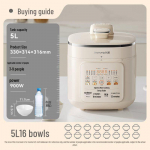 Joyoung multifunktsionaalne elektriline survepliit 316 roostevabast terasest, kahe potiga ja suure mahutavusega &ndash; uus t&auml;isautomaatne mudel