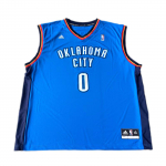 Adidas NBA Russell Westbrook Thunder 0 V-kaelusega varrukateta korvpallivorm Unisex vorm 7818A-3CB-ANR1071 2XL