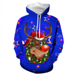 Kapuutsiga sporditreeningkost&uuml;&uuml;m Unisex jooksuriided pikkade varrukatega pullover Pusad Pusa L sinine