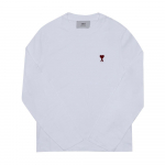 Ami Unisex pikkade varrukatega T-s&auml;rk V&auml;ike s&uuml;damekujuline logo bfuTs235 BFUTS235 724 100 (XS)