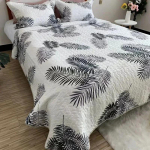Boheemlaslikus stiilis voodikate voodil Ruudulise mustriga heegeldatud tekk Kahekohalise voodi linad Voodikatted Voodikate Madratsikate Diivanikate 220x240cm