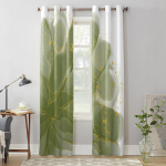 Gradient akvarell lill Salvei roheline aknakardinad elutuppa Kodu Magamistoa K&ouml;&ouml;k Decora J&otilde;ulukardin 135W x 60H(cm) x1