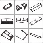 Autotarvikud S&uuml;sinikkiust stiilis BMW X5 X6 E70 E71 2008-2013 jaoks ABS-ist Auto sisekujundusriba Raami kate Liist 2