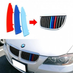 M-Sport 3-Color Grille ert Trim For BMW E90 E91 Pre-LCI 3 Series Kidney Grill