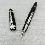 Luksuslik Montefiore Saksa Disain Messingist Metallist Kuulotsaga Pliiats 0,5-0,6 mm Must Schmidt T&auml;itega Rullotsaga Pliiats Kirjutusvahendid 0.6mm Black Nib gray